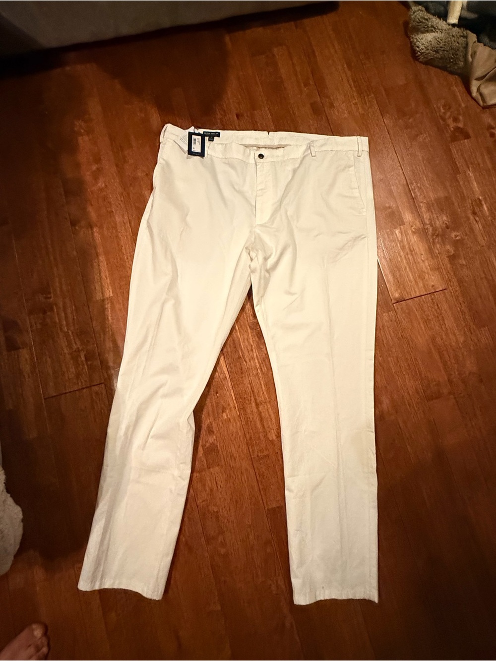 Peter Millar White Stretch Chinos